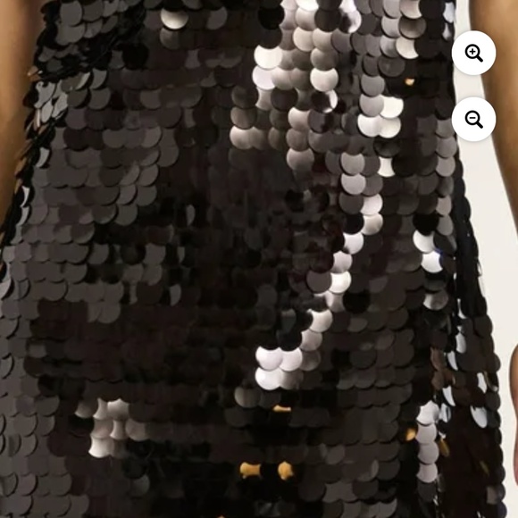 Scoop NYC Women’s Paillette Sequin Black Slip Dress Size Large NWT - Picture 5 of 5